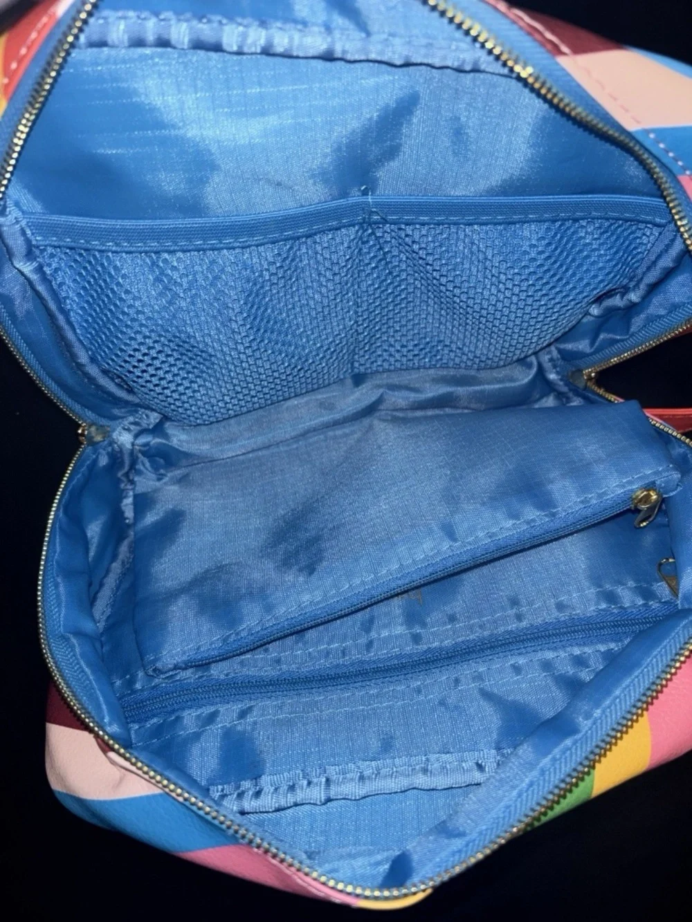 Bando Rainbow Striped Getaway Toiletry Bag